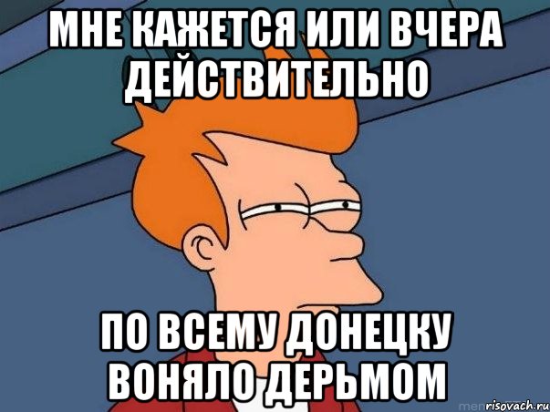 мне кажется или вчера действительно по всему донецку воняло дерьмом, Мем  Фрай (мне кажется или)