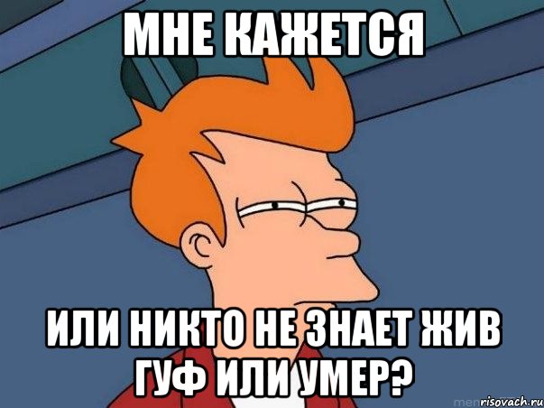 мне кажется или никто не знает жив гуф или умер?, Мем  Фрай (мне кажется или)