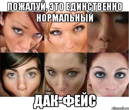 пожалуй, это единственно нормальный дак-фейс, Мем фыв