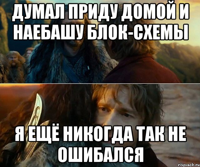 думал приду домой и наебашу блок-схемы я ещё никогда так не ошибался, Комикс Я никогда еще так не ошибался