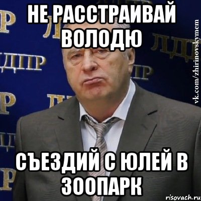 не расстраивай володю съездий с юлей в зоопарк, Мем Хватит это терпеть (Жириновский)