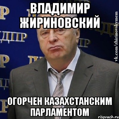 владимир жириновский огорчен казахстанским парламентом, Мем Хватит это терпеть (Жириновский)