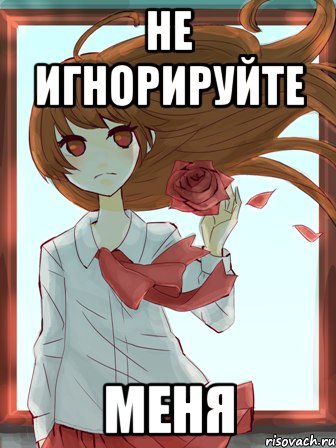 не игнорируйте меня