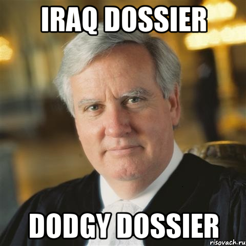 iraq dossier dodgy dossier, Мем Iraq invasion