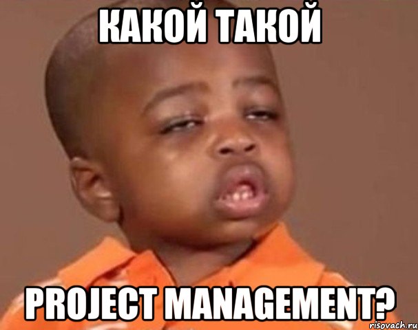 какой такой project management?, Мем  Какой пацан (негритенок)