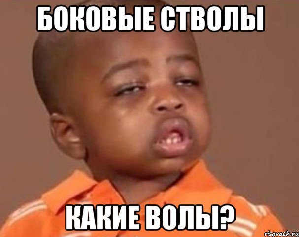 боковые стволы какие волы?, Мем  Какой пацан (негритенок)