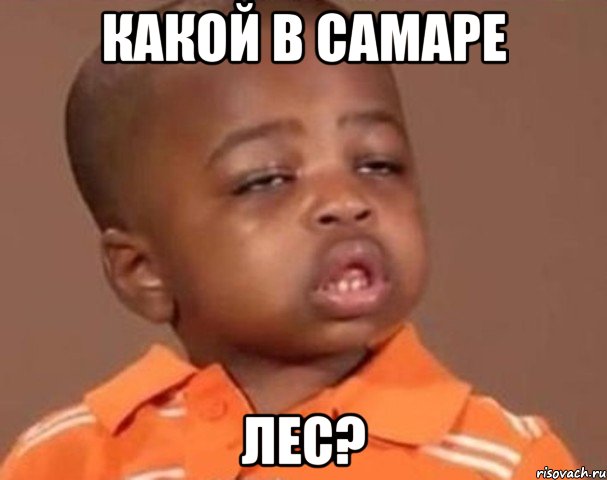какой в самаре лес?, Мем  Какой пацан (негритенок)