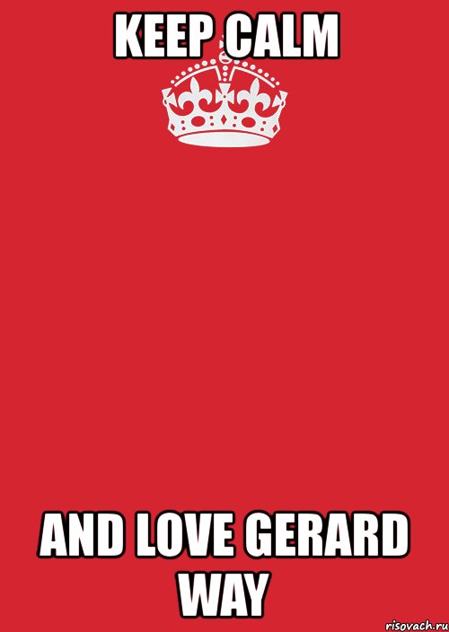 keep calm and love gerard way, Комикс Keep Calm 3