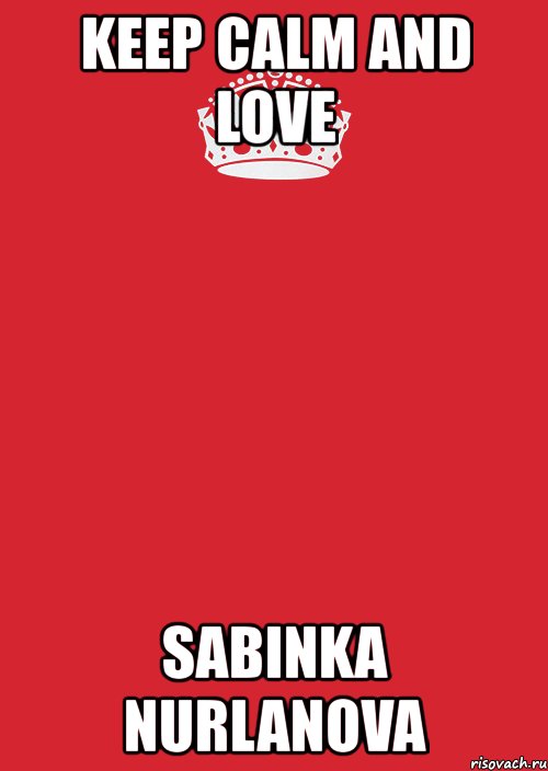 keep calm and love sabinka nurlanova, Комикс Keep Calm 3