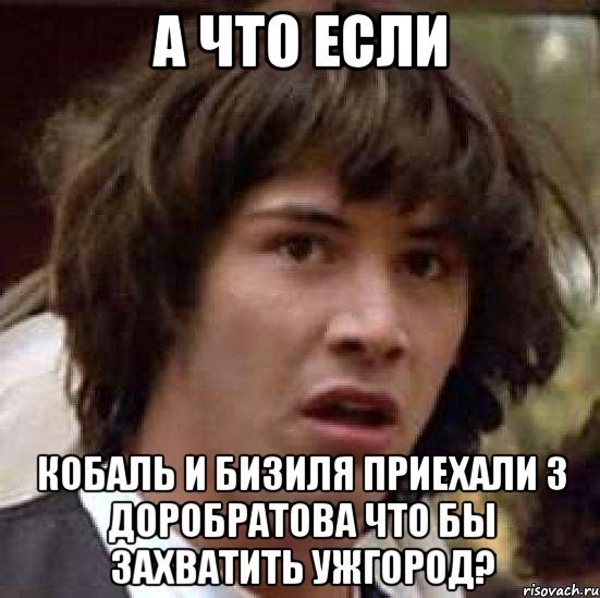 а что если кобаль и бизиля приехали з доробратова что бы захватить ужгород?, Мем А что если (Киану Ривз)