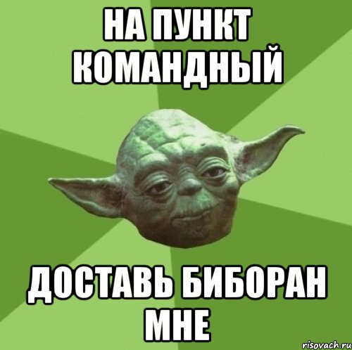 на пункт командный доставь биборан мне