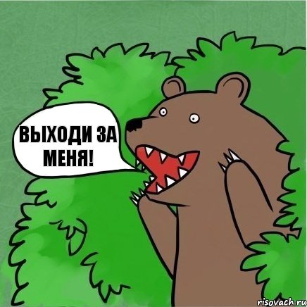 выходи за меня!