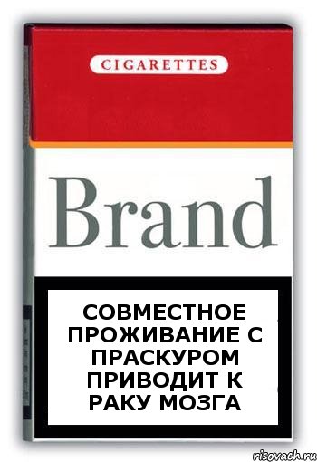 совместное проживание с праскуром приводит к раку мозга, Комикс Минздрав