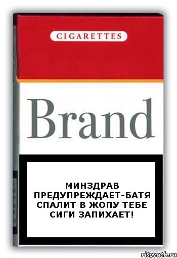 Минздрав предупреждает-Батя спалит в жопу тебе сиги запихает!, Комикс Минздрав