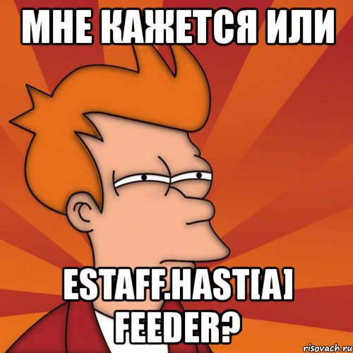 мне кажется или estaff.hast[a] feeder?, Мем Мне кажется или (Фрай Футурама)