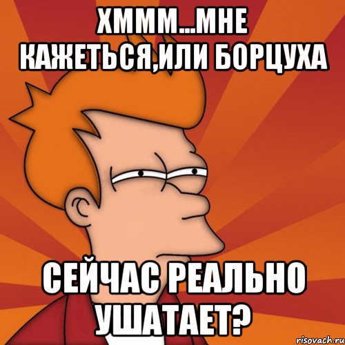 хммм...мне кажеться,или борцуха сейчас реально ушатает?, Мем Мне кажется или (Фрай Футурама)