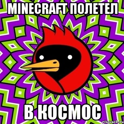 minecraft полетел в космос, Мем Омская птица