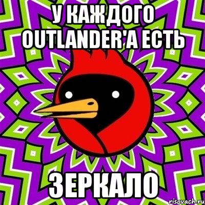 у каждого outlander'а есть зеркало, Мем Омская птица