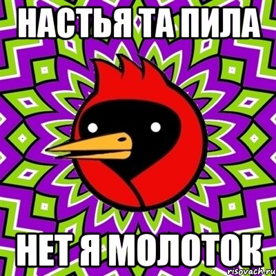 настья та пила нет я молоток, Мем Омская птица