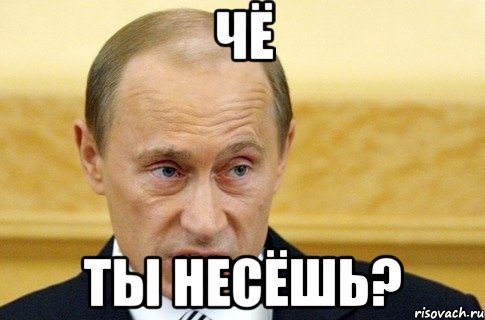 чё ты несёшь?, Мем путин