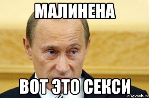 малинена вот это секси, Мем путин