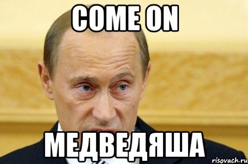 come on медведяша, Мем путин