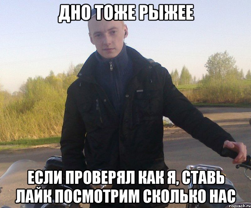дно тоже рыжее если проверял как я, ставь лайк посмотрим сколько нас
