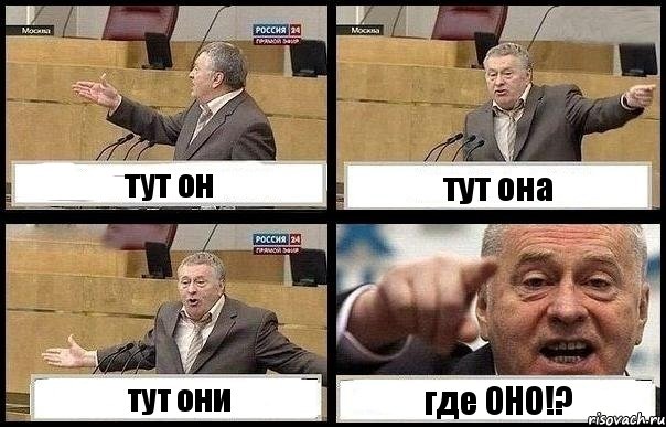 тут он тут она тут они где ОНО!?