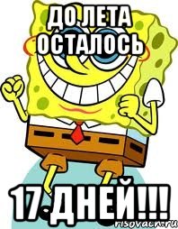 до лета осталось 17 дней!!!, Мем спанч боб