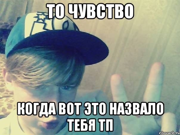 то чувство когда вот это назвало тебя тп, Мем Типичный ванильный дебил