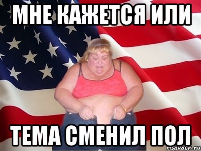мне кажется или тема сменил пол, Мем Толстая американка