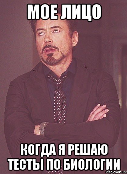 мое лицо когда я решаю тесты по биологии, Мем твое выражение лица