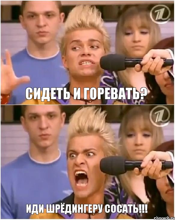 Сидеть и горевать? ИДИ ШРЁДИНГЕРУ СОСАТЬ!!!