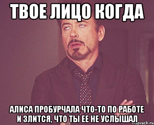 твое лицо когда алиса пробурчала что-то по работе и злится, что ты ее не услышал, Мем твое выражение лица