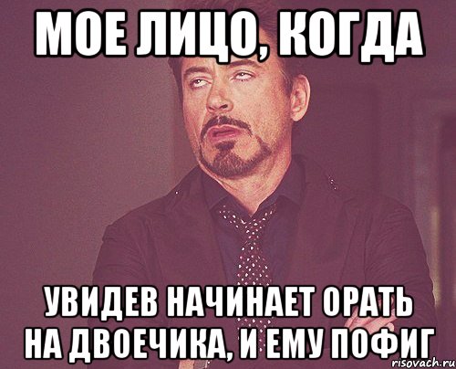 мое лицо, когда увидев начинает орать на двоечика, и ему пофиг, Мем твое выражение лица