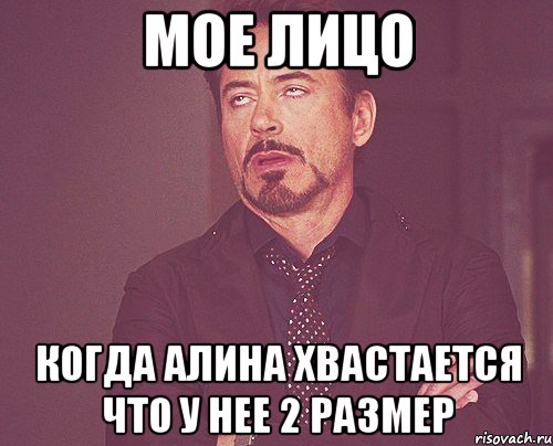 мое лицо когда алина хвастается что у нее 2 размер, Мем твое выражение лица