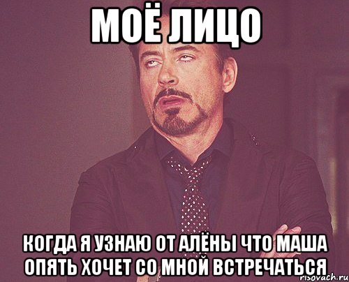 моё лицо когда я узнаю от алёны что маша опять хочет со мной встречаться, Мем твое выражение лица