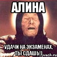 алина удачи на экзаменах, ты сдашь!), Мем Ванга (цвет)