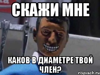 скажи мне каков в диаметре твой член?, Мем Вот это поворот