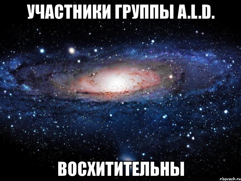 участники группы a.l.d. восхитительны, Мем Вселенная