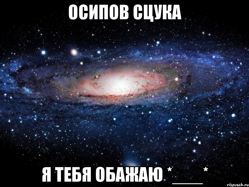 осипов сцука я тебя обажаю *___*, Мем Вселенная