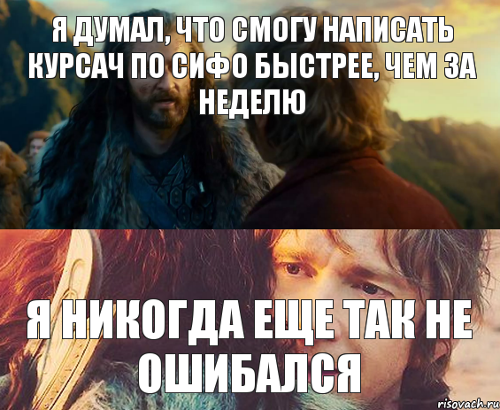 Я думал, что смогу написать курсач по СиФО быстрее, чем за неделю Я никогда еще так не ошибался, Комикс Я никогда еще так не ошибался