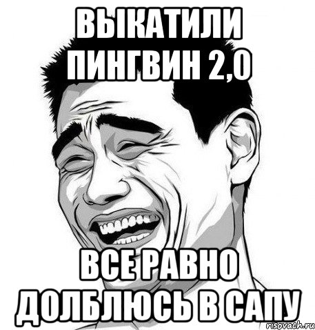 выкатили пингвин 2,0 все равно долблюсь в сапу, Мем Яо Мин