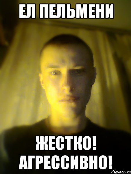 ел пельмени жестко! агрессивно!, Мем жа