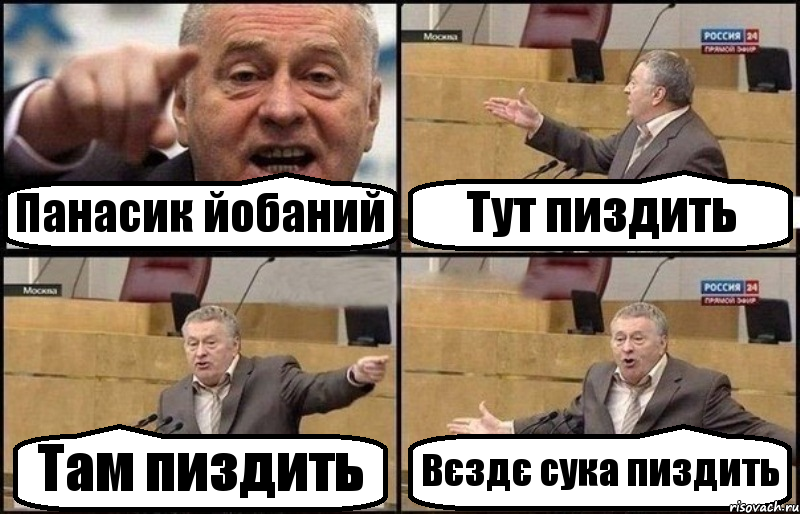 Панасик йобаний Тут пиздить Там пиздить Вєздє сука пиздить, Комикс Жириновский