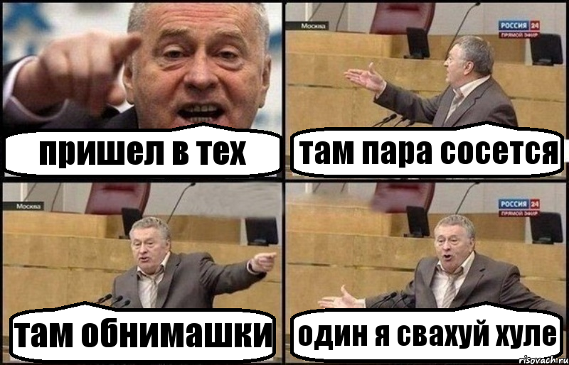 пришел в тех там пара сосется там обнимашки один я свахуй хуле, Комикс Жириновский