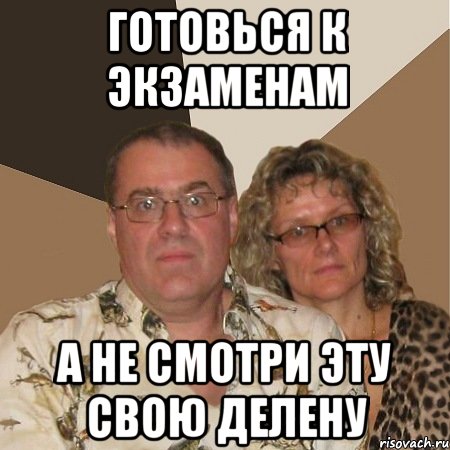 готовься к экзаменам а не смотри эту свою делену