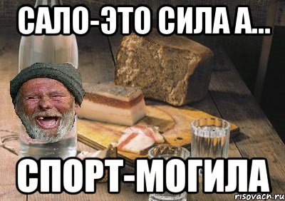 сало-это сила а... спорт-могила, Мем 34534е