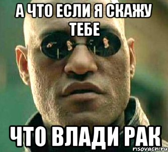 а что если я скажу тебе что влади рак, Мем  а что если я скажу тебе