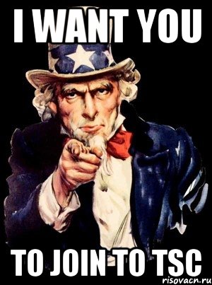 i want you to join to tsc, Мем а ты